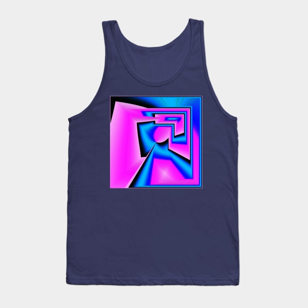 Blue and pink Tank Top by TiiaVissak